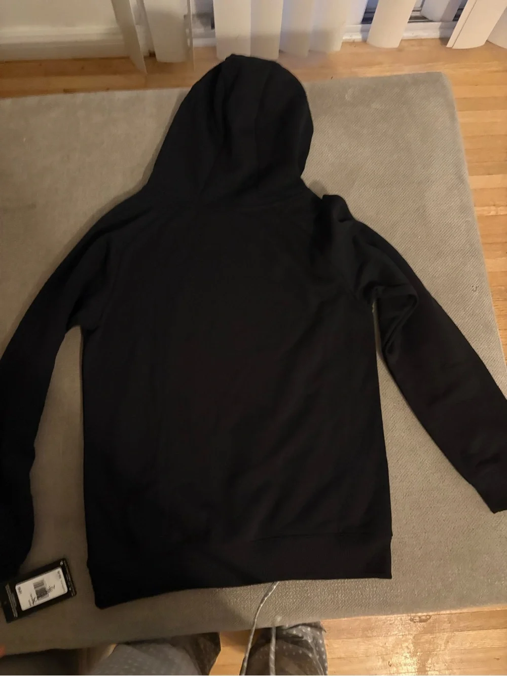 Sporty casual comfy Nike kid boy Black Hoodie with Red Logo